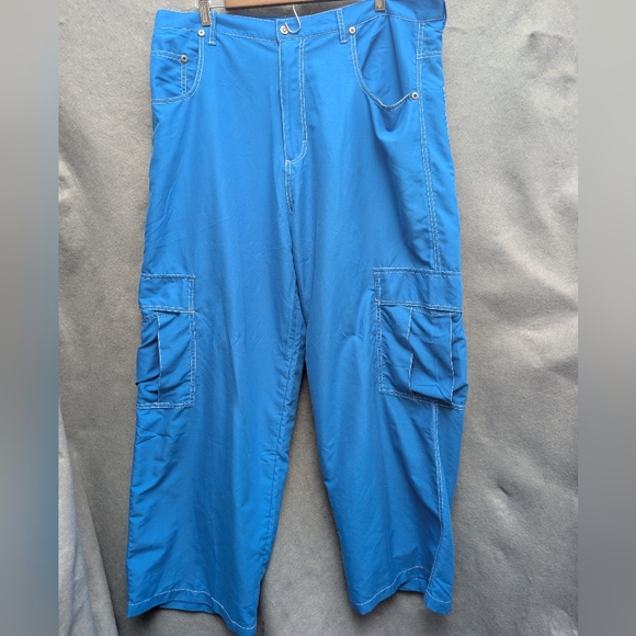 KIKWEAR two-tone sweat Men's Kikwear Blue Cargo Pants KIKWEAR two-tone sweat Men's Kikwear Blue Cargo Pants